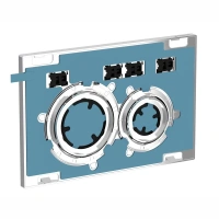 Клавиша смыва Geberit Sigma 115.884.00.1 Type 21, декоративные кольца, глянцевый хром - Gidratop.ru изображение