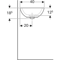Раковина Geberit Citterio 500.542.01.1, 56 х 40 см, белая - Gidratop.ru изображение