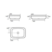 Раковина 60х38 см, без отв., цвет: белый матовый - Gidratop.ru изображение