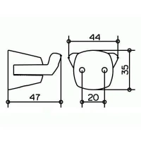 Крючок Keuco City.2 02715010000 для полотенца двойной - Gidratop.ru изображение