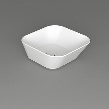 Раковина-чаша 42х42х16.5 см, без отв., цвет: белый