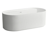 Ванна Laufen Sonar 2.2134.2.000.036.1, овальная,160 x 81,5 см, с отверстиями для смесителя - Gidratop.ru изображение