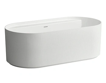 Ванна Laufen Sonar 2.2134.2.000.036.1, овальная,160 x 81,5 см, с отверстиями для смесителя