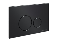 Система инсталляции для унитазов CERAMICANOVA Envision с кнопкой смыва Round цвет черный матовый и креплениями, арт. CN1001B - Gidratop.ru изображение