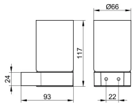 Стакан для зубных щеток Keuco Plan 14950379000, черный матовый - Gidratop.ru изображение