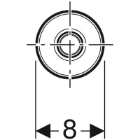 Клавиша смыва Geberit дистанционная, хром, 115.943.21.1 - Gidratop.ru изображение