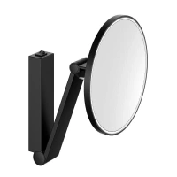 Зеркало косметическое Keuco iLook_move 17612139004, с подсветкой, хром черный шлифованный - Gidratop.ru изображение