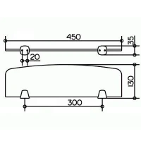 Полочка без держателей Keuco City.2 02710009400 45x12.5x0.6 см из хрустального стекла - Gidratop.ru изображение
