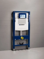 Инсталляция Geberit 111.300.00.5 Duofix UP320 для унитаза в комплекте с клавишей Geberit Sigma 115.882.KJ.1, крепежом, шумоизоляцией и блоком для ароматических таблеток - Gidratop.ru изображение