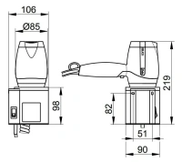Фен Keuco Plan темно-серый, 14995010037 - Gidratop.ru изображение