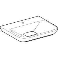 Раковина Geberit myDay 125460600, 60 х 48 см, белая - Gidratop.ru изображение