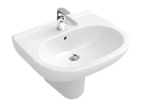 Раковина Villeroy&Boch O.novo 65 х 51 см, подвесная, альпийский белый, 51606501 - Gidratop.ru изображение