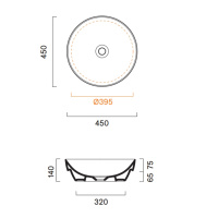 Catalano Sfera Раковина настольная или полувстраиваемаяD45, цвет белый глянцевый - Gidratop.ru изображение