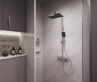 Душевая стойка Core VSFS-4CO1CH с изливом, хром - Gidratop.ru изображение