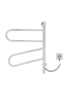 Полотенцесушитель электрический Vincea VTD-1R1CE 44x60, хром, таймер - Gidratop.ru изображение