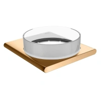 Чаша хрустальная для мелочей Keuco Edition 400 11549039000, держатель бронза шлифованная - Gidratop.ru изображение