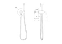 Смеситель с гигиеническим душем встраиваемый WONZON & WOGHAND STEAM, Хром (WW-88829008-CR) - Gidratop.ru изображение