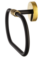 Кольцо для полотенец WONZON & WOGHAND MAJESTIC, Черный/Золото (WW-9213) - Gidratop.ru изображение