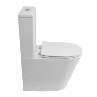 Унитаз-компакт безободковый BelBagno FLAY-R BB2149CPR/SC/BB2149T - Gidratop.ru изображение