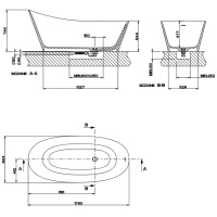 Gessi Cono ванна отдельностоящая из материала Cristalplant, со сливом, цвет белый матовый - Gidratop.ru изображение