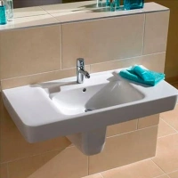 Раковина Geberit Renova 122100000 Plan, 100 х 48 см, белая - Gidratop.ru изображение