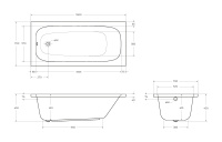 Акриловая ванна CEZARES ECO-150-70-41-W37 - Gidratop.ru изображение