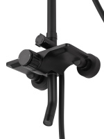 Душевая система WONZON & WOGHAND CLICK, Черный матовый (WW-N3S962-MB) - Gidratop.ru изображение