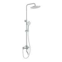 AURORA Душевая стойка со смесителем и изливом, хром AURORA-VSCM-CRM - Gidratop.ru изображение