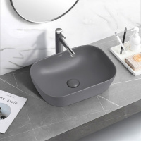 Раковина накладная ABBER Rechteck AC2200MG серая матовая - Gidratop.ru изображение