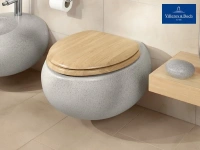 Подвесной унитаз Villeroy&Boch Pure Stone 5670 10U9 серый камень - Gidratop.ru изображение