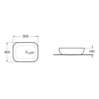 Раковина керамическая Vincea VBS-101MC, 505*405*140, накладная, цвет капучино матовый - Gidratop.ru изображение