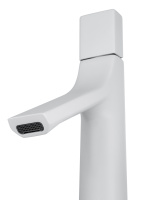 Смеситель для раковины высокий WONZON & WOGHAND The ONE, Белый матовый (WW-H1011-MW) - Gidratop.ru изображение