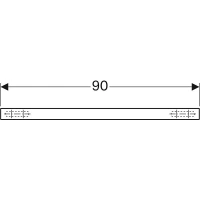 Полка Geberit iCon 840992000, 90 см, цвет платиновый - Gidratop.ru изображение