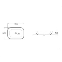 Раковина керамическая Vincea VBS-102MA, 455*325*135, накладная, цвет антрацит матовый - Gidratop.ru изображение