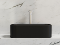 Умывальник чаша накладная прямоугольная (цвет Черный Матовый) Element 505x380x150мм - Gidratop.ru изображение