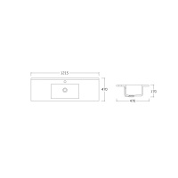 Раковина VBS-13120 керамическая, цвет белый - Gidratop.ru изображение