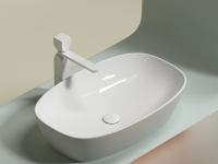 Умывальник чаша накладная овальная Element 600x380x138мм - Gidratop.ru изображение