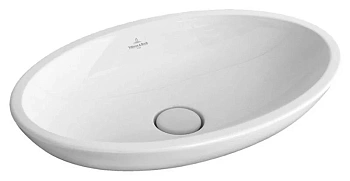 Раковина Villeroy&Boch Loop&Friends 515101R1, 58,5 х 38 см, встраиваемая сверху, альпийский белый, ceramicplus