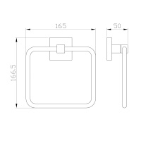 Кольцо для полотенец WONZON & WOGHAND POLO, Хром (WW-8913) - Gidratop.ru изображение