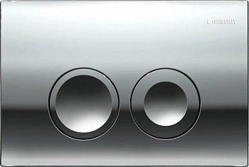 Кнопка смыва Geberit Delta 21 115.125.21.1 Type глянцевый хром (уценка, царапинка, отстуствуют толкатели и фиксаторы)