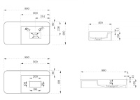 Раковина подвесная ABBER Stein AS2627-0.8 белая матовая - Gidratop.ru изображение