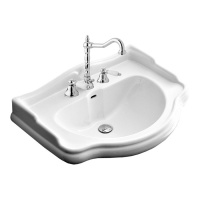Раковина 55 см, 3 отв., цвет: белый - Gidratop.ru изображение