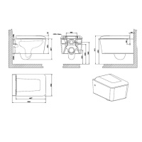 GESSI унитаз подвесной 558х362 мм., в комплекте с крышкой-сиденьем с механизмом Soft Close, фурнитура хром, цвет белый глянцевый - Gidratop.ru изображение