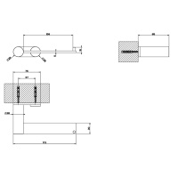 GESSI 316 держатель для туалетной бумаги вертикальный или горизонтальный, цвет: brushed black metal pvd - Gidratop.ru изображение