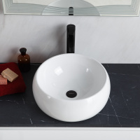 Раковина накладная керамическая круглая BB1065 - Gidratop.ru изображение