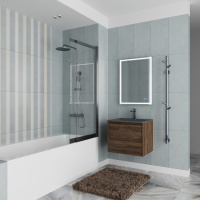 Ванна акриловая Vincea VBT-2S180-FR с каркасом 1800*800*430, пристенная, цвет белый - Gidratop.ru изображение