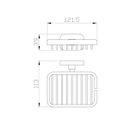 Мыльница с держателем WONZON & WOGHAND GRAFFITY, Брашированный никель (WW-9324-BN) - Gidratop.ru изображение