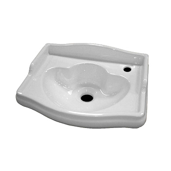 Раковина 41х32 см, 1 отв., цвет: белый