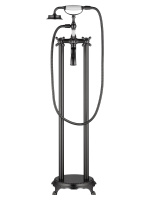 Смеситель для ванны напольного монтажа WONZON & WOGHAND RETRO, Темный графит (WW-88649020-BGM) - Gidratop.ru изображение