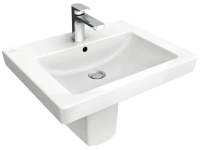 Раковина Villeroy&Boch Subway 2.0, подвесная, альпийский белый, 55 х 44 см, 7113 - Gidratop.ru изображение